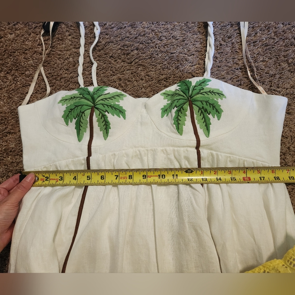Farm Rio Coconut Tree Embroidered Maxi Dress, XL - Picture 16 of 17
